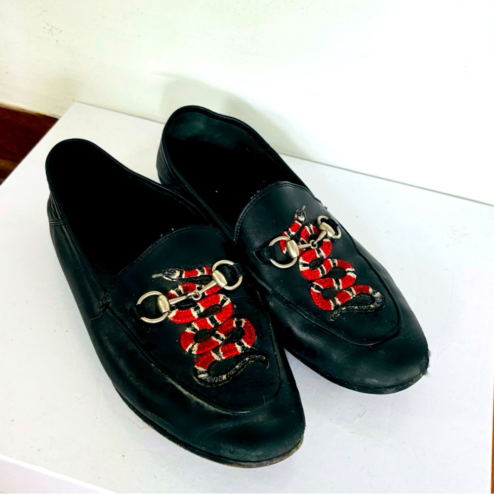 Gucci snake loafers